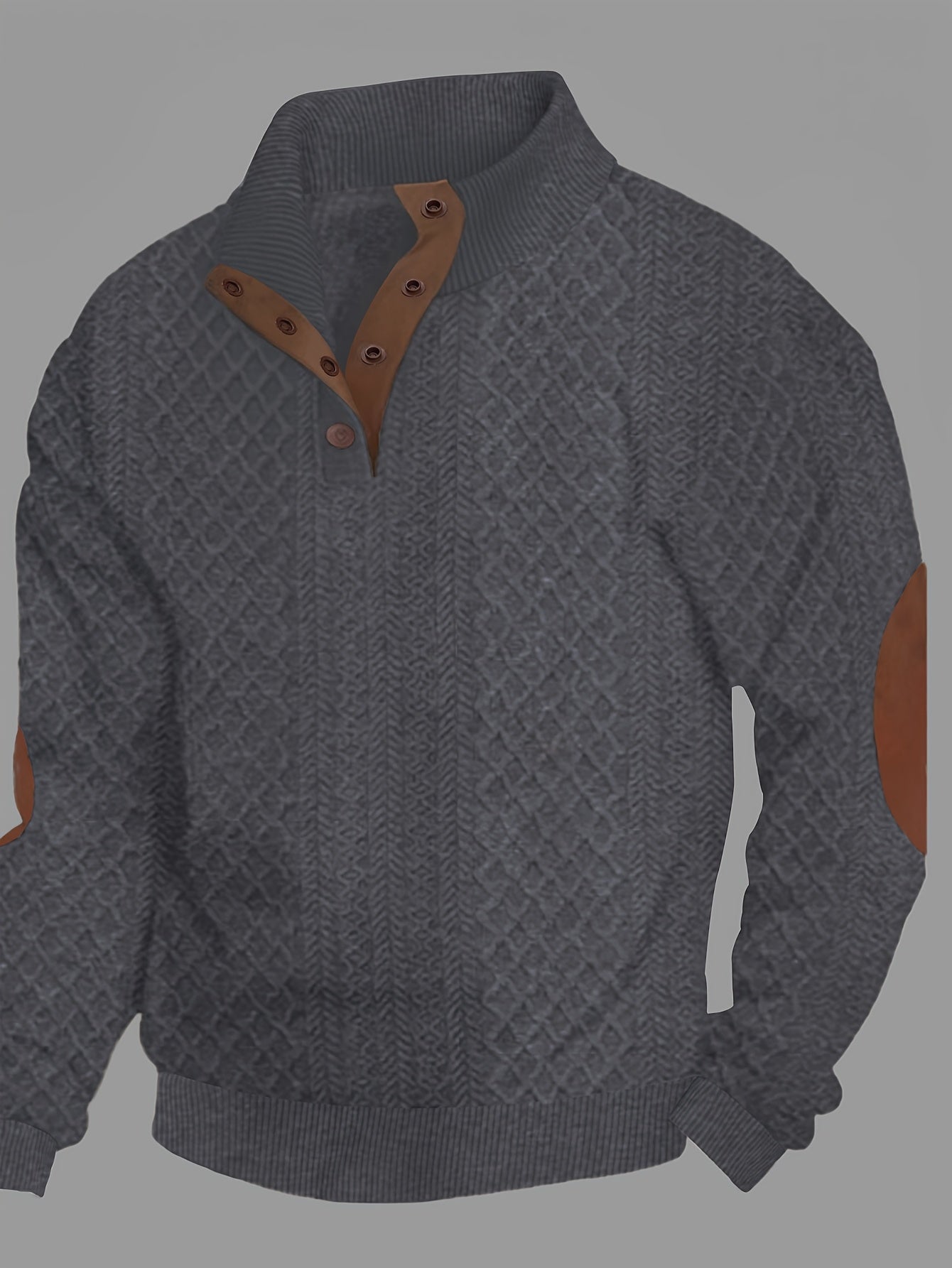 Pull-over Décontracté à Carreaux pour Homme - Col Rond Manches Longues Doux et Confortable, Lavable en Machine, Coupe Regular pour Printemps & Automne, Pull Mignon, Tricot Élégant, Poignets Côtelés, TAILLE PLUS