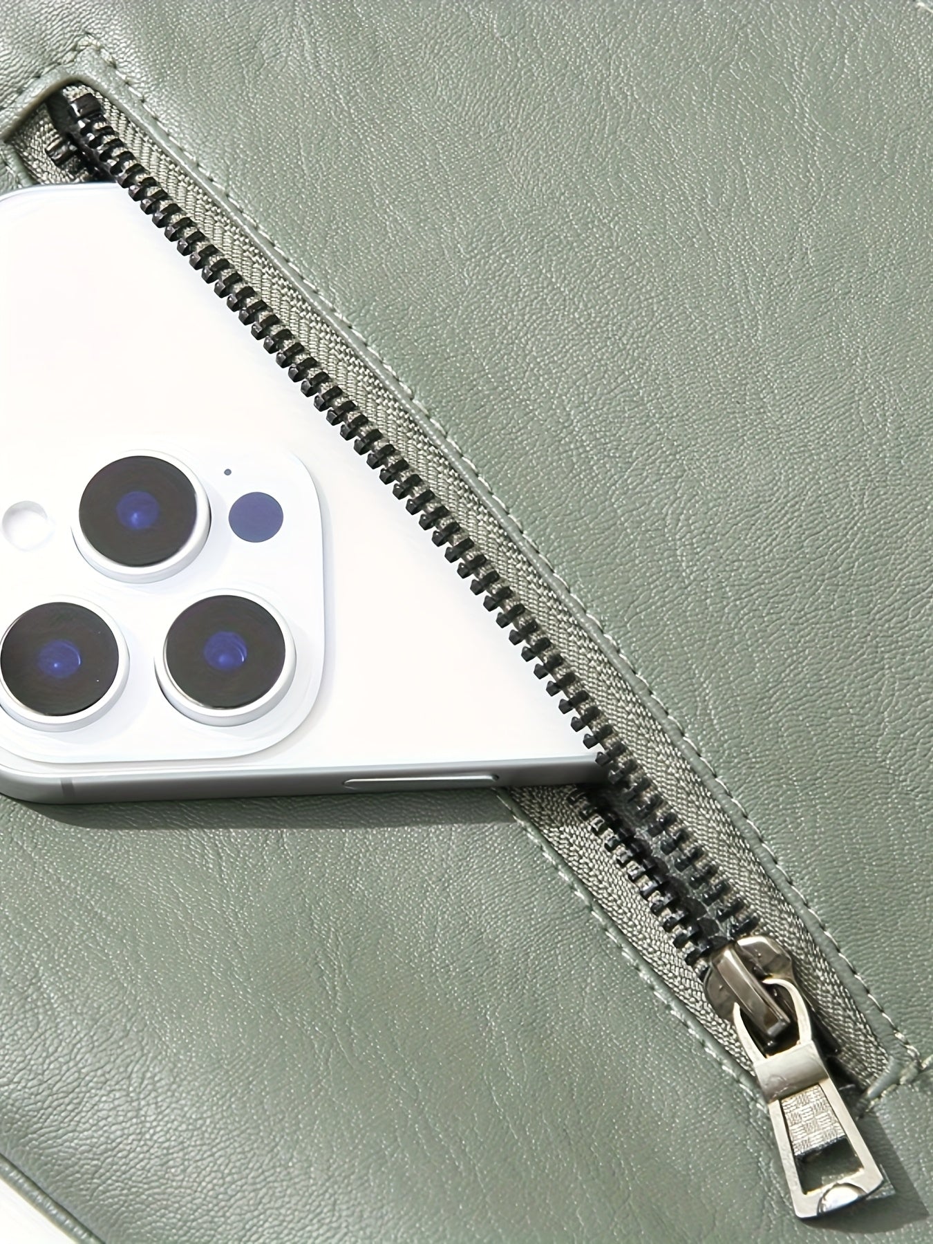 PUPU PU Leather Men's Big & Tall Casual Jacket - Light Green PU Leather Windproof Motorcycle Style with Zipper Closure, Polyester Lining & Side Pockets, Regular Fit for Spring\u002FFall Outdoor Hiking & Casual Wear, Durable Fashion