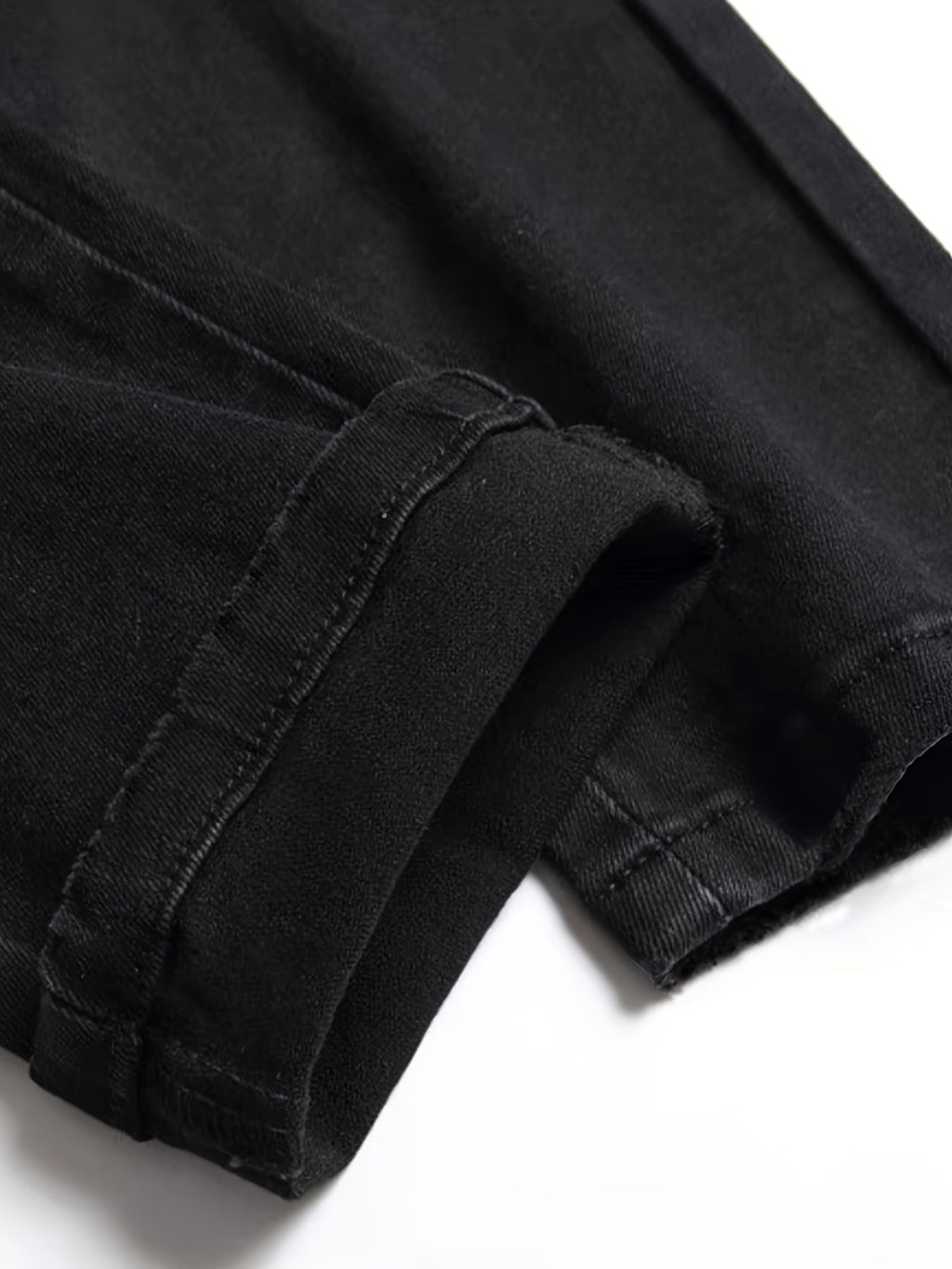 Men's Halloween Patchwork Jeans, Casual Street Style Medium Stretch Denim Pants