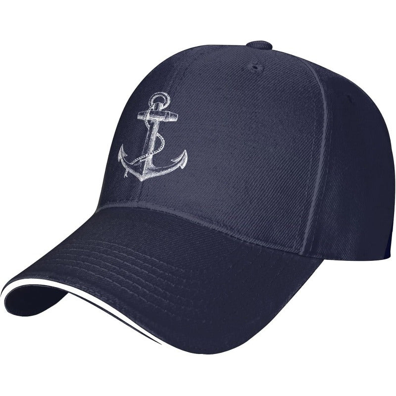 Nautical Knot Anchor Baseball Cap Men Women Adjustable Peaked Sandwich Dad Hats Golf Hat