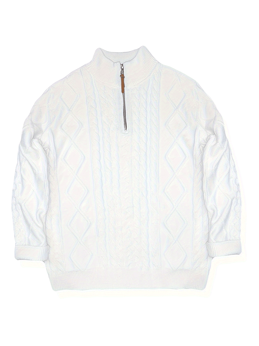 Pull Homme Décontracté Uni - Lavable en Machine, Élasticité Moyenne, Col et Fermeture 1\u002F4 Zip, Coupe Regular pour Automne\u002FHiver, Confort Chaud Quotidien, Encolure Élégante