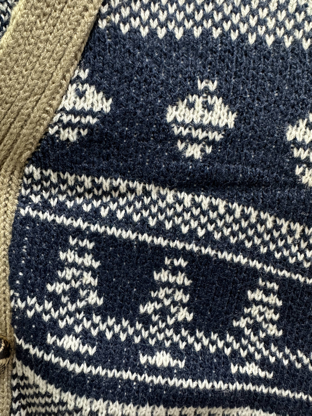 Pull à manches longues décontracté pour homme - Bleu marine avec motif de vacances, coupe ample, col rond, mélange de polyester, vêtements d'automne et d'hiver, pull de vacances | Cardigan à motif | Mélange de polyester, tricot