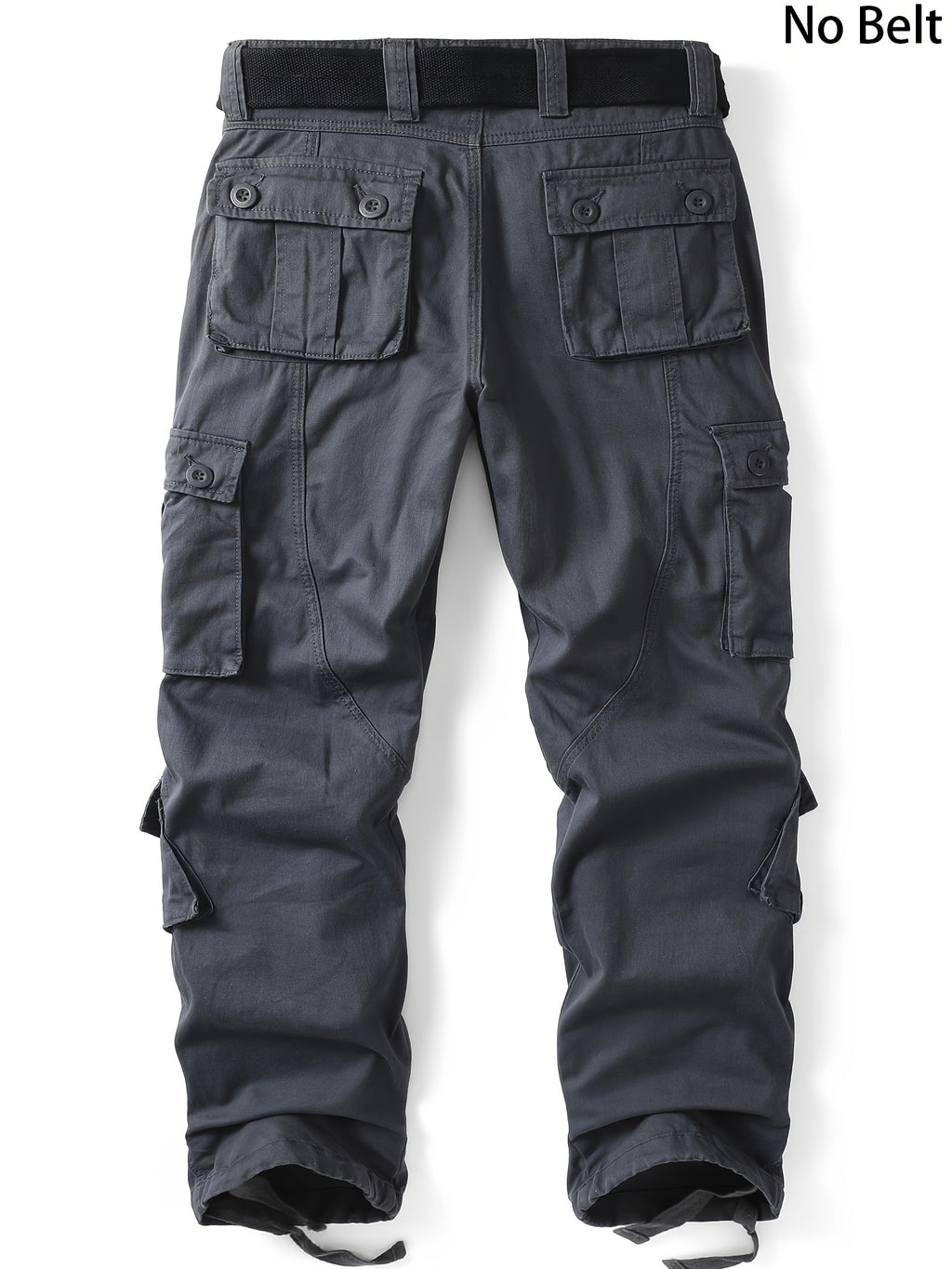 Heavyweight 100% Cotton Dark Gray Men'S Jeans with Side Pockets - Multi-Pocket Workwear, Sporty And Casual, And Versatile for Outdoor Work.