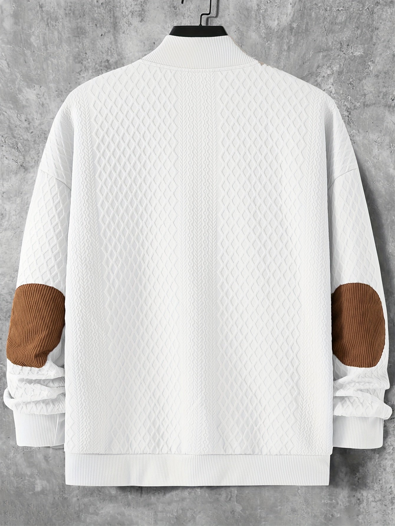 Pull-over Décontracté à Carreaux pour Homme - Col Rond Manches Longues Doux et Confortable, Lavable en Machine, Coupe Regular pour Printemps & Automne, Pull Mignon, Tricot Élégant, Poignets Côtelés, TAILLE PLUS